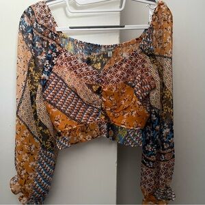 Papaya Multicolor Patchwork Blouse
